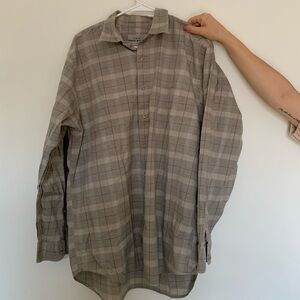 Vintage Eddie Bauer Men’s Long Sleeve Plaid Button Down Shirt In Large